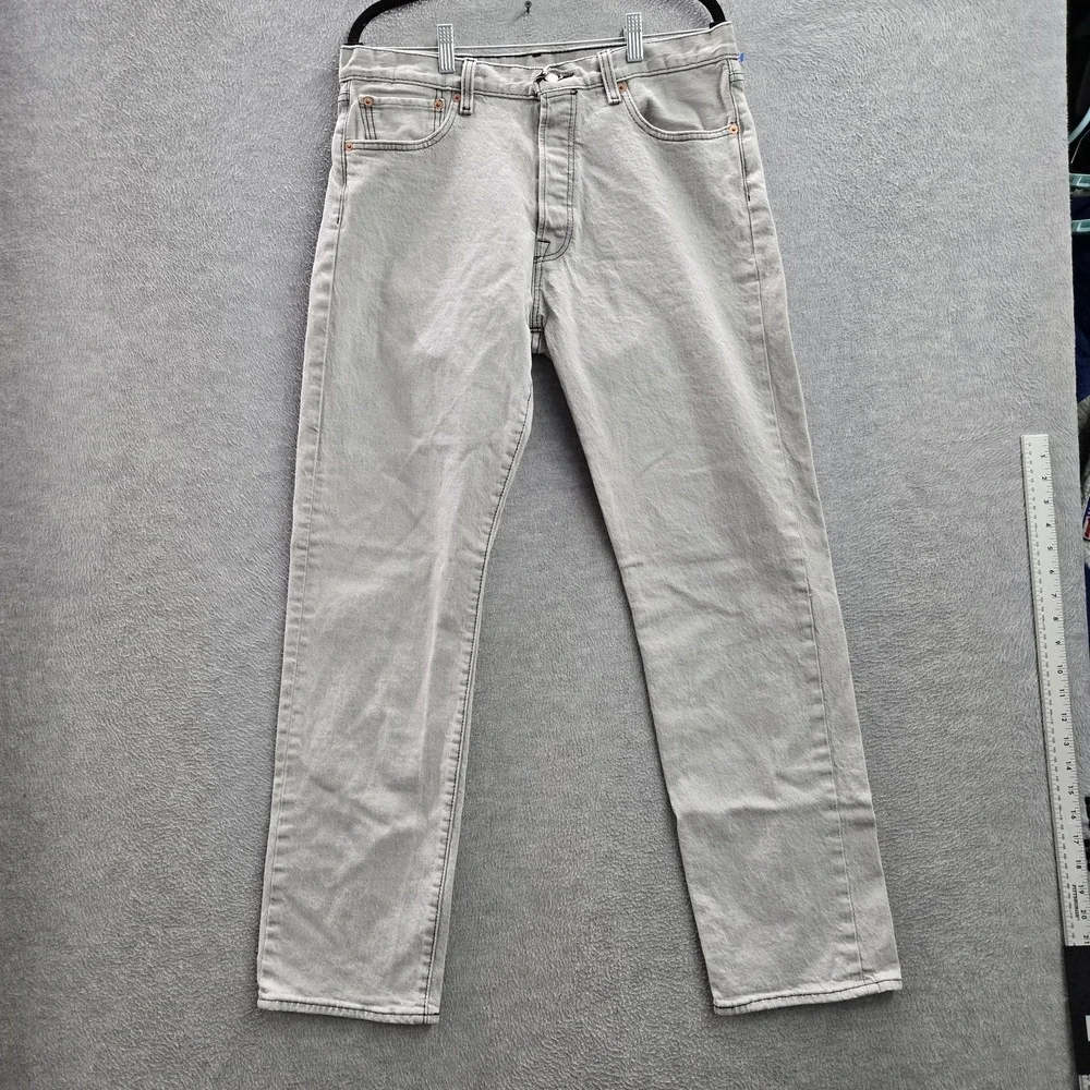 VINTAGE‎ Levi's 501 93 Men Jeans 33X32 Gray Denim Straight Leg Button 30